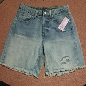 Wild Fable Light Blue Distressed Jean Shorts